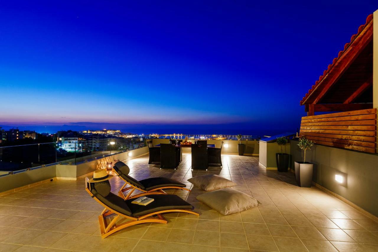 Ferienwohnung Stelios Penthouse Rethymno Exterior foto