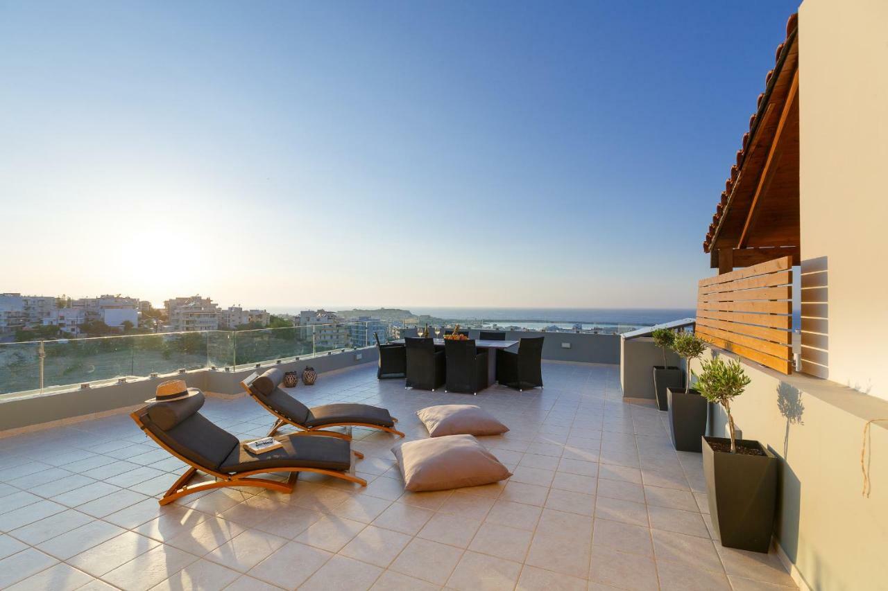 Ferienwohnung Stelios Penthouse Rethymno Exterior foto